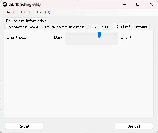 LEDND Setting Brightness