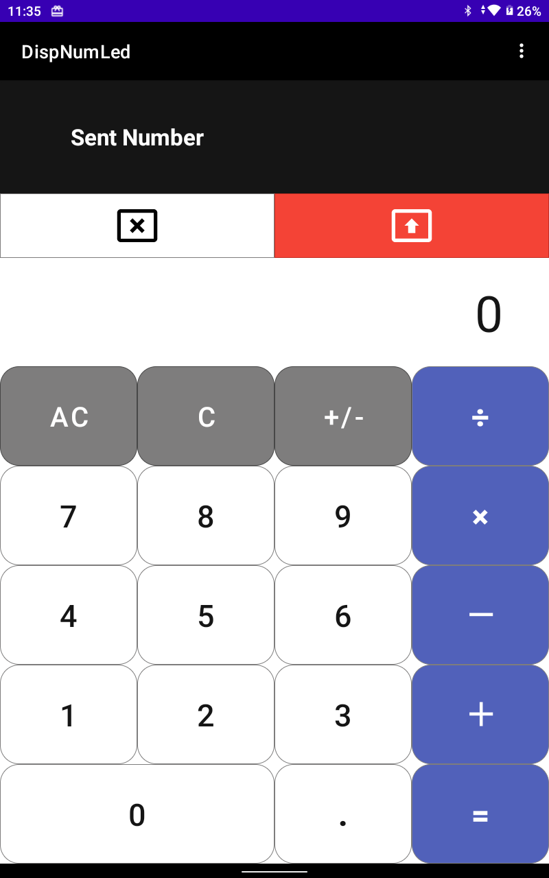 Numerical Display Android Application