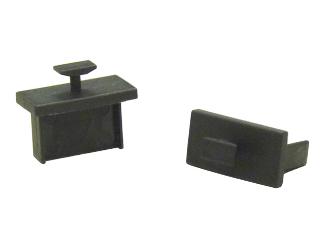 USBABCK-B1 USBコネクタキャップ　黒　小型つまみあり